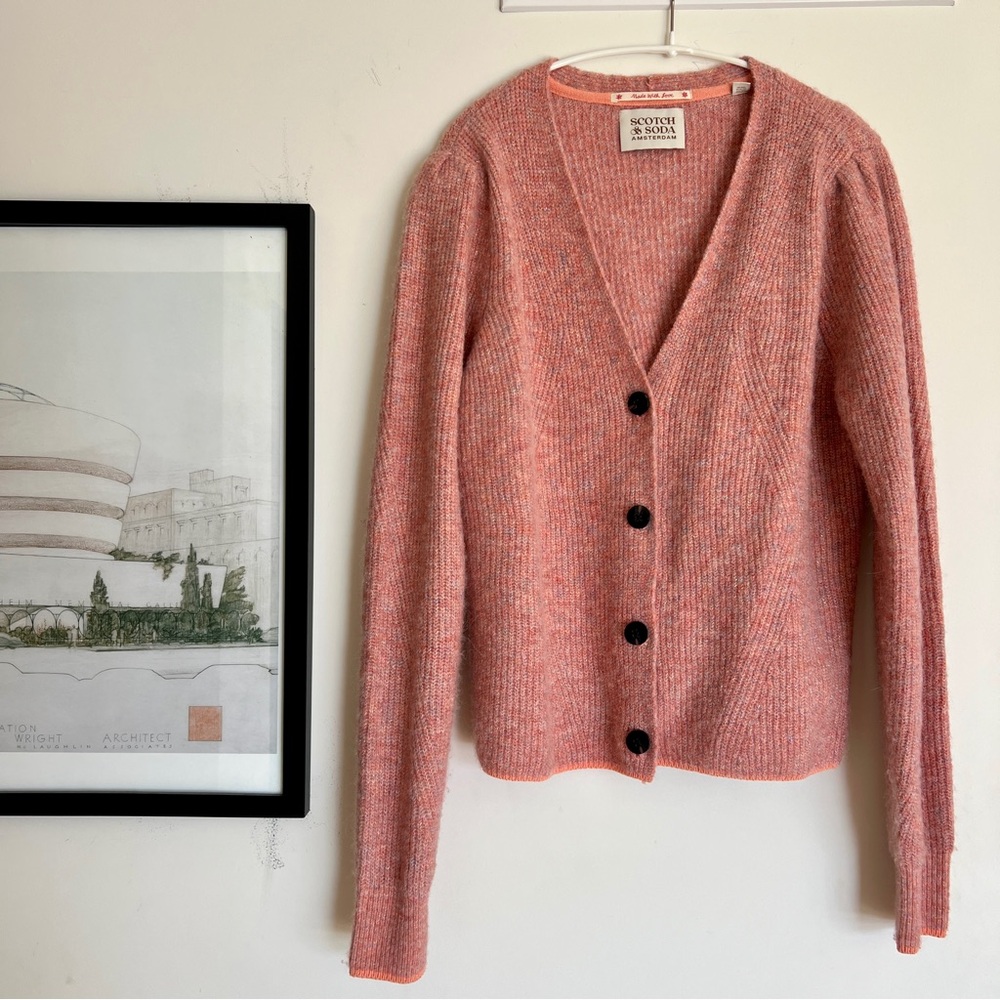Scotch & Soda pink cardigan
